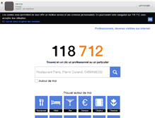 Tablet Screenshot of 118712.fr